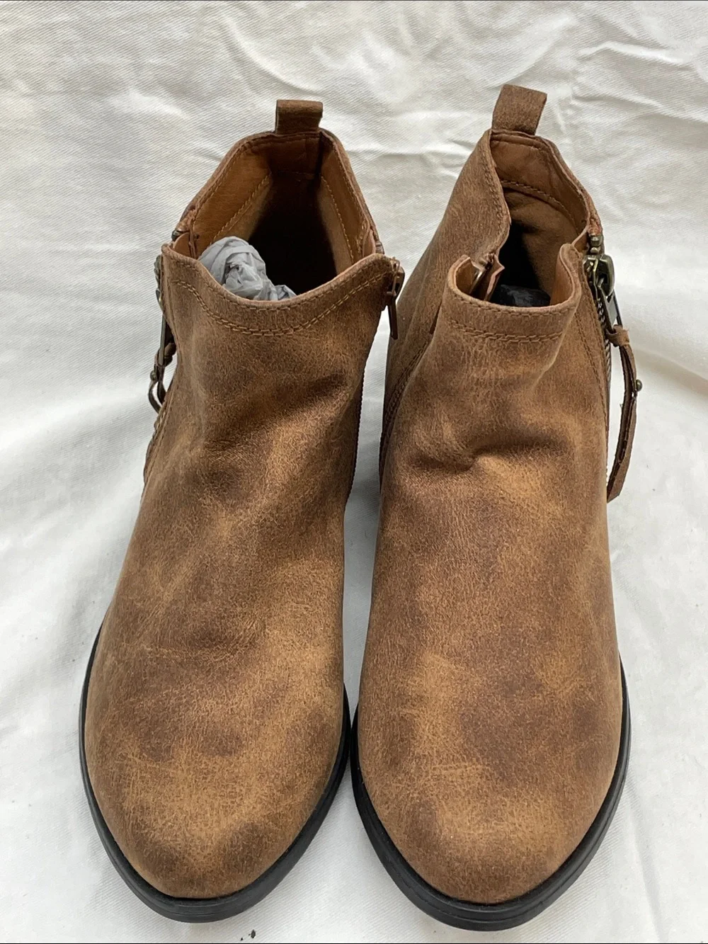 Sugar Casual Brown Ankle Boots - Classic Everyday Style girl sz 3